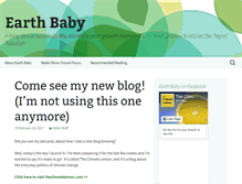 Tablet Screenshot of earthbabyblog.org